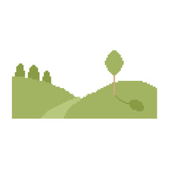 green land terrain pixel art