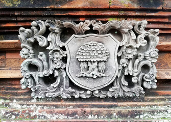 Traditional Balinese temple reliefs, in old condition