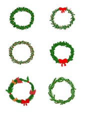 Kind of christmas wreath illustration