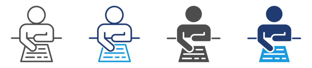 test icon sheet with multiple style