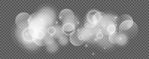 Bokeh circles on transparent background © dniprodd