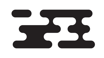 Black traditional Asian-style cloud