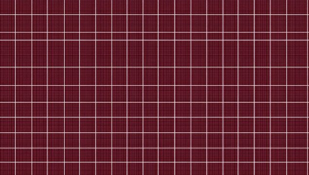 Burgundy background with fine white grid pattern across the rectangular frame