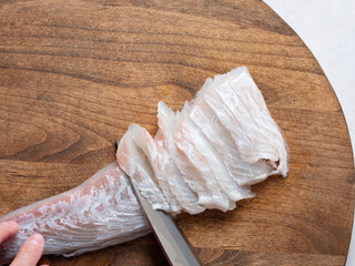 Sashimi, fresh raw fish dish