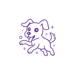 Happy Cartoon Dog Illustration
