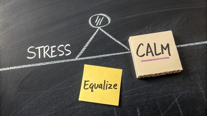 Minimal chalk drawing of seesaw representing balance in business