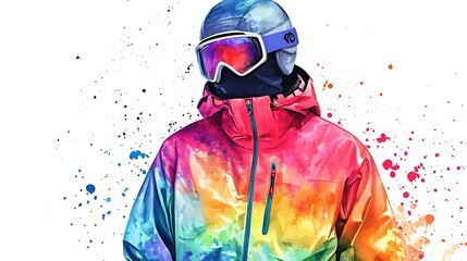 snowboarder on the mountain