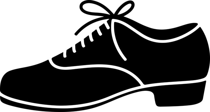 Tap Shoes silhouette vector illustration