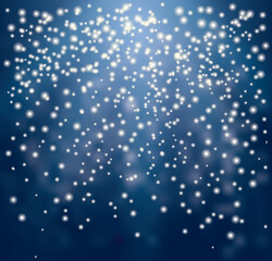 abstract blue background with stars