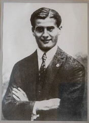 Vintage image of Saint Giorgio Frassati.