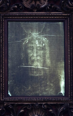 Representation of the Holy Shroud.