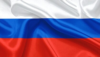 flag of russia Smooth Waving Flag of the Russian Federation Fabric Background