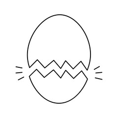 egg icon on white background