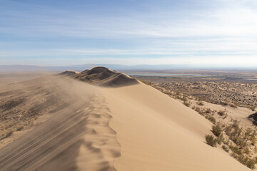 Singing Dune in the Altyn-Emel (or Altyn Emel) national park. Zhetysu region, Kazakhstan.