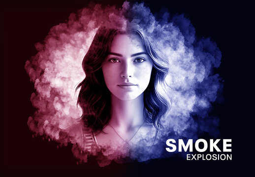 Smoke Explosion Photo Effect