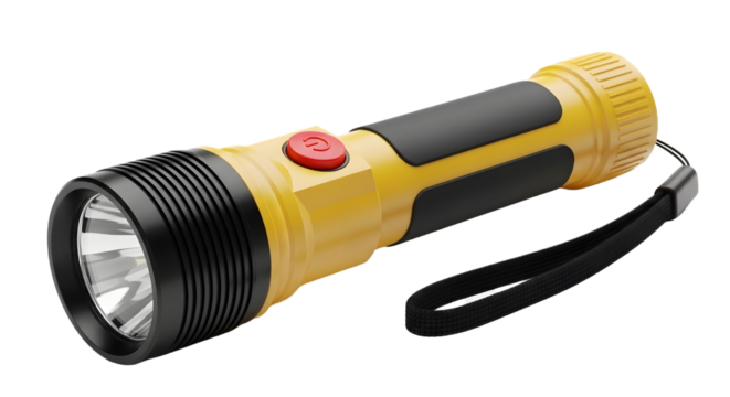 flashlight isolated on a transparent background