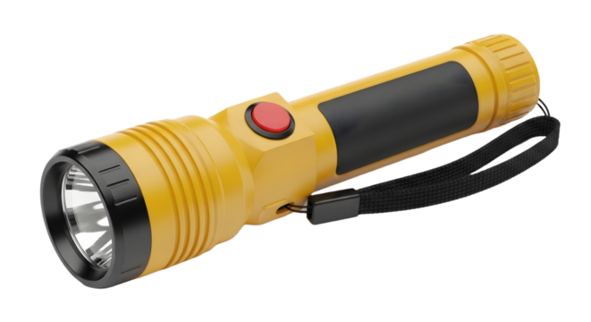 flashlight isolated on a transparent background