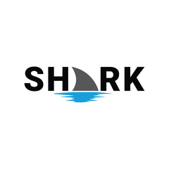 shark logo design vector template