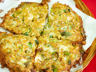 Mung Bean Pancake ,Korean food