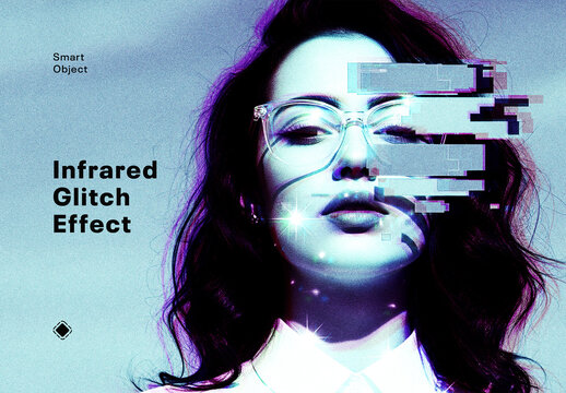 Infrared Glitch Photo Effect