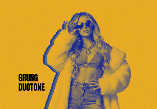 Grunge Duotone Photo Effect