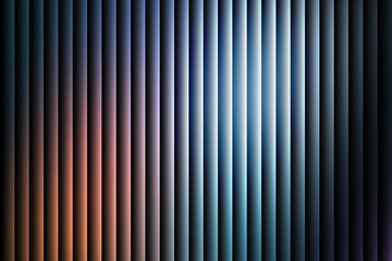 Obraz premium Abstract Blue and Pink Glowing Vertical Glass Ribbed Background with Soft Light Gradient. Modern digital design perfect for technology, luxury, and futuristic visuals.
