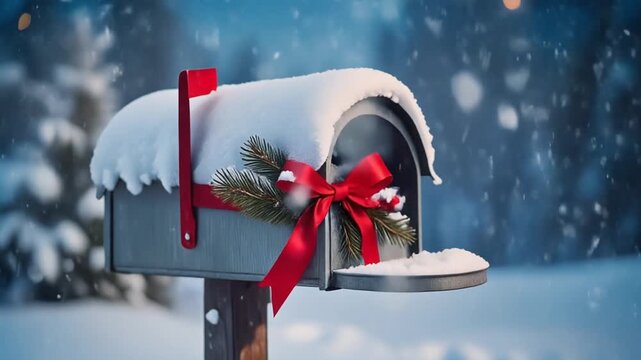 mailbox with snow