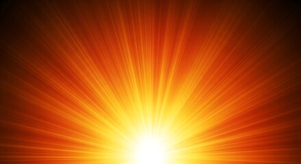 Obraz premium Radiant Explosion Energetic Burst of Light Rays in Fiery Colors from a Central Point