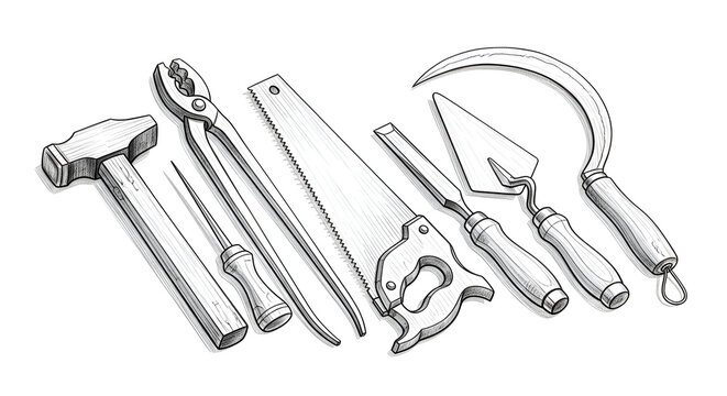 Essential tools for construction and repair projects, perfect for DIY enthusiasts and professional contractors seeking reliable equipment for various tasks