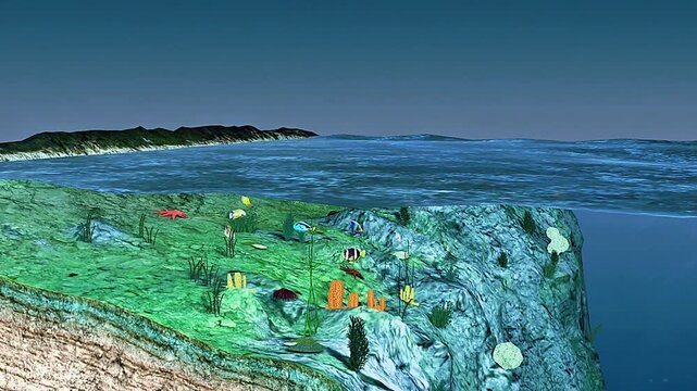 Marine organisms found in coastal zone