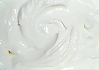White Skincare Cream Texture – Smooth Swirl Lotion Background for Beauty, Cosmetic Product Design, Spa Branding, and Clean Minimal Aesthetic