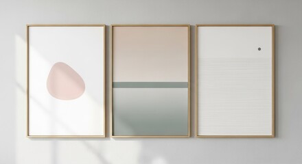 A Serene Symphony of Soft Minimalist Tones Creating a Calm and Beautiful Simplicity That Elevates Any Wall with Gentle Balance, Elegant Space, and Effortlessly Modern Design Harmony
