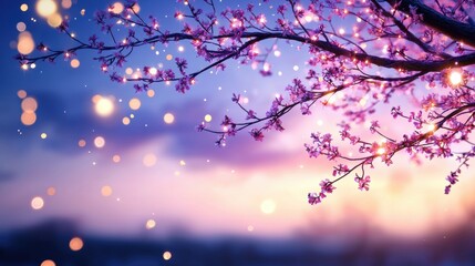 Spirit glowing softly in the branches of a twilight tree