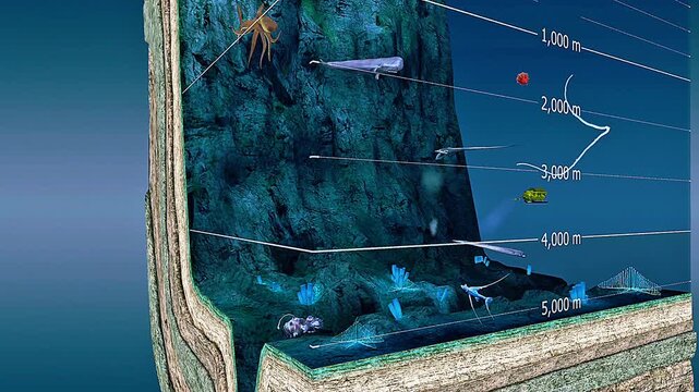 Marine organisms found in deep sea