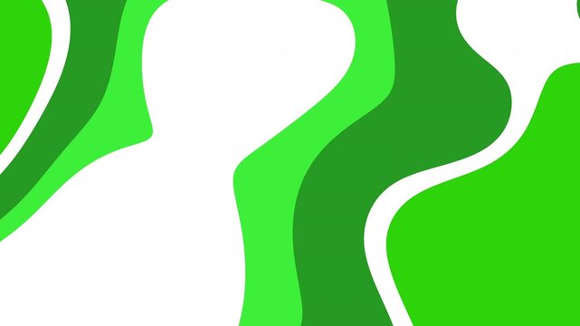 fluid green and white abstract pattern background
