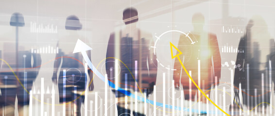 Data analysis chart with multiple growth curves showing progression