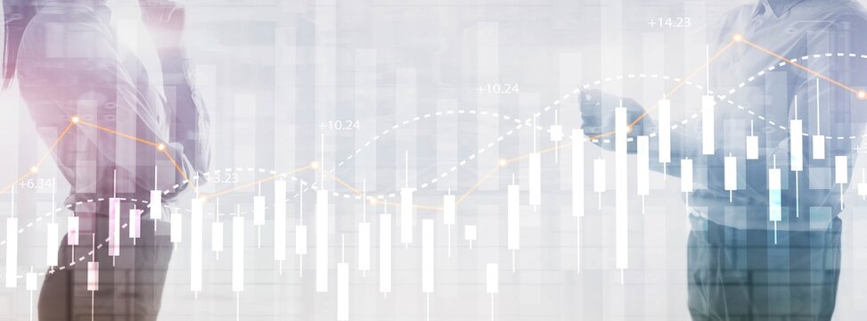 Financial Stock Market Graph. Website Economic Banner