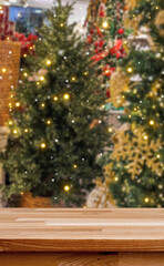Holiday Atmosphere: Festive Christmas trees create a warm, inviting scene, perfect for seasonal celebrations and adding a touch of holiday cheer.
