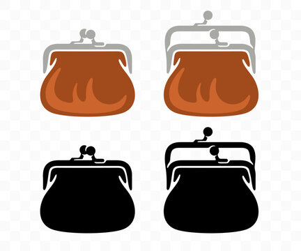 Wallet open and closed, graphic design. Money and coin, finance, financial, billfold and purse, vector design and illustration