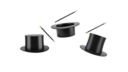 Magician Hat & Wand png