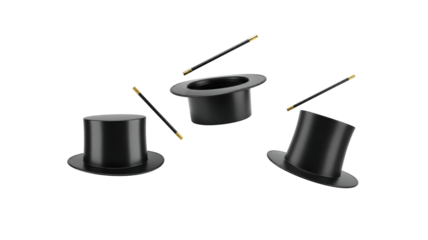 Magician Hat & Wand png