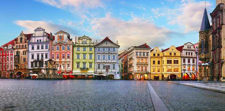 Tower of Old Town City Hall at Old Town Square, UNESCO, Old Town, Prague, Czech Republic (Czechia), Europe