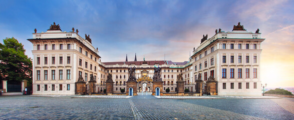Guarded Matthias Gate (Maty&aacute;&scaron;ova br&aacute;na) of the Prague Castle, Czechia