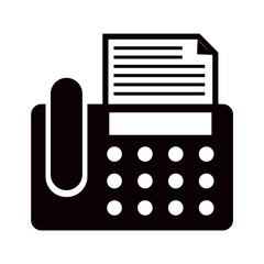 fax machine icon vector illustration