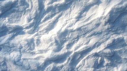 Fototapeta premium Abstract texture of smooth white snow surface with subtle wave patterns illuminated by soft sunlight creating a serene winter ambiance