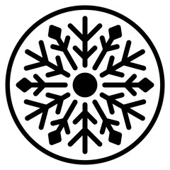 snow glyph icon