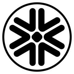 snowflake glyph icon