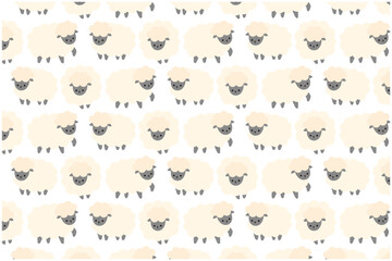 羊のパターン壁紙