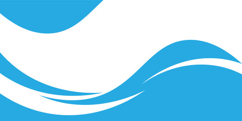 Abstract blue banner background. Graphic design banner pattern background template with dynamic curve shapes