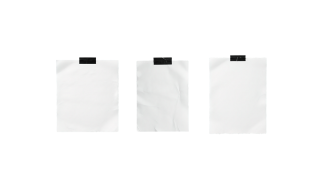 White Memo Paper png